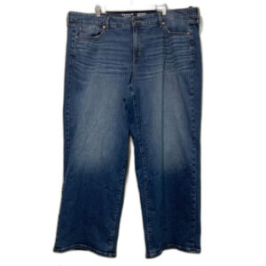 Torrid perfect wide leg vintage stretch denim cotton jeans size 24 regular